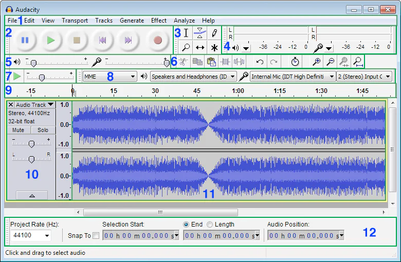 Audacity'nin Özellikleri