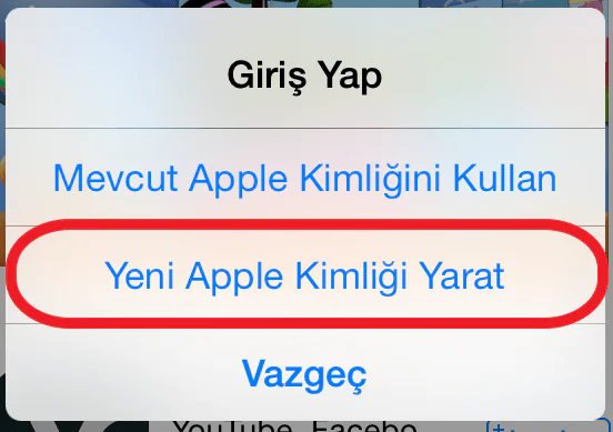 iPhone Üzerinden Apple ID Oluşturma nasıl yapılır