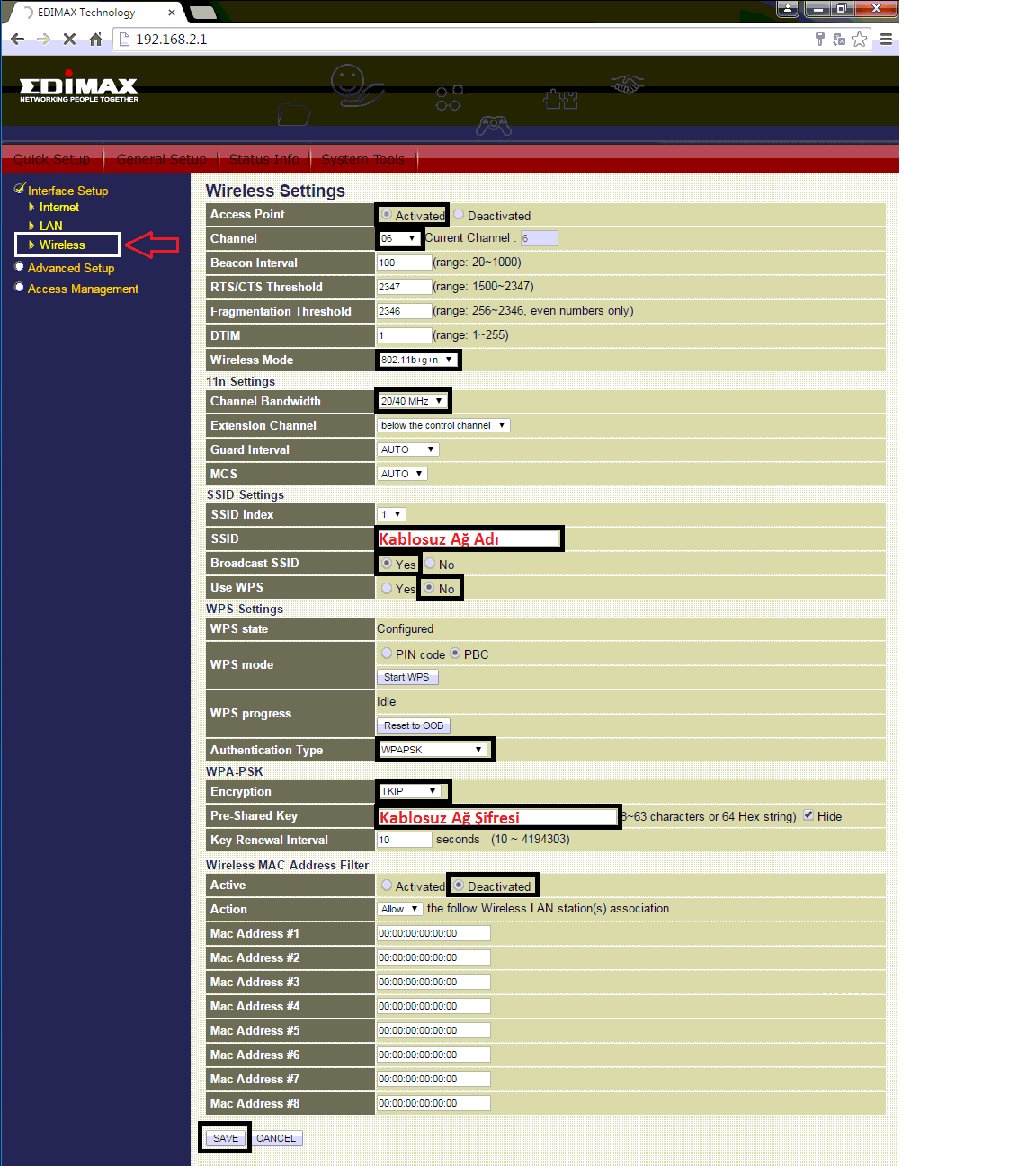 Edimax AR7167 Modem Kurulumu ve Kablosuz Ayarları?