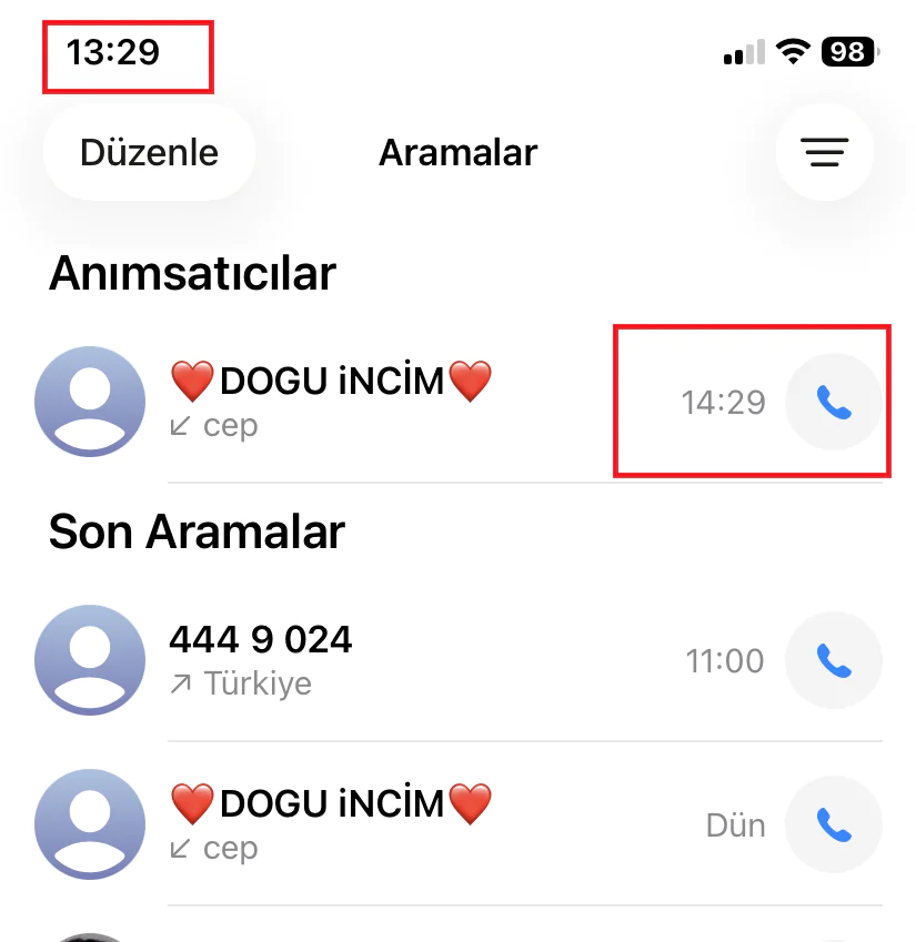 iPhone anımsatıcı