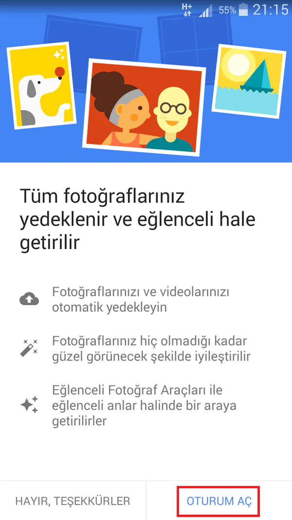 Google Drive Yedekleme Ayarlarını Yapma