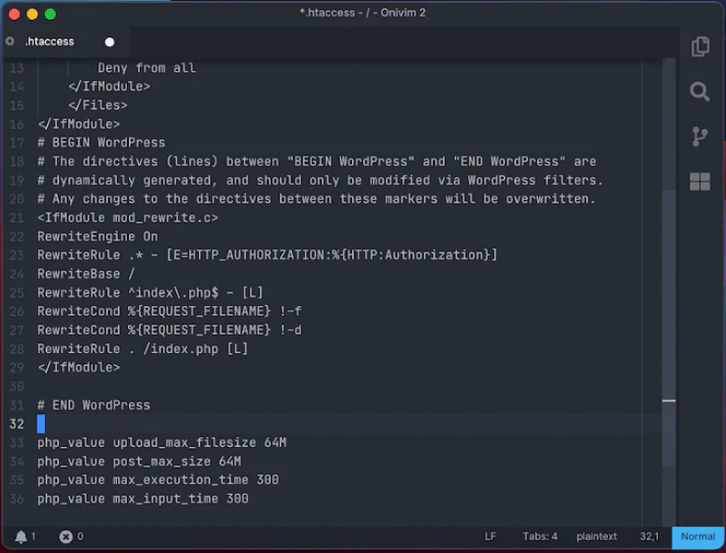 413 Request Entity Too Large Hatası