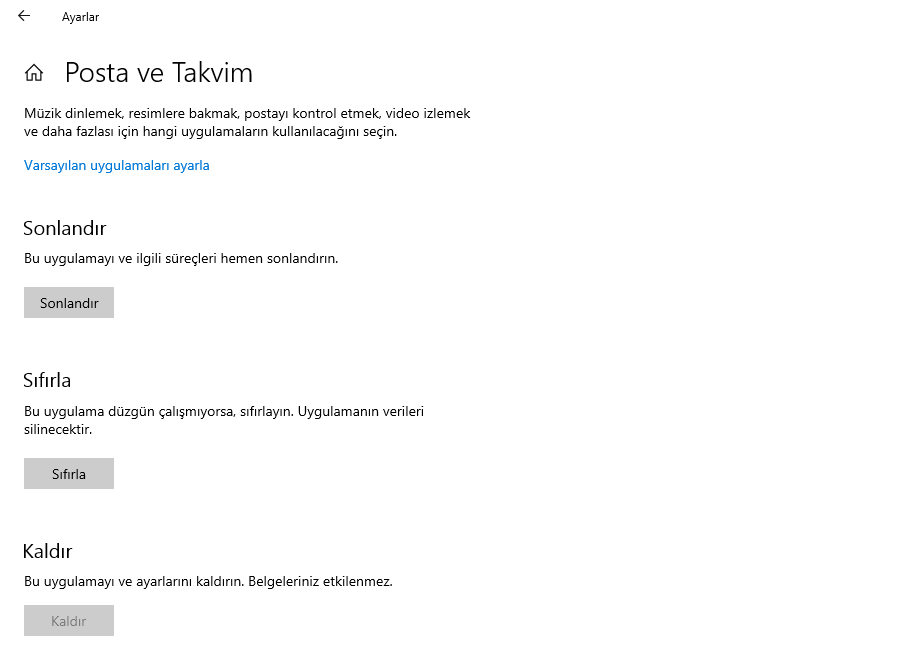 Windows Mail Hatası 0x80070490 Mail - Posta Ayarlarınızı bulamadık 