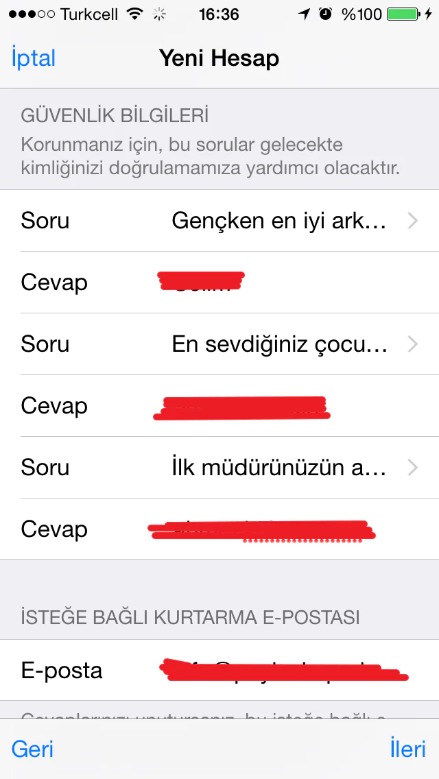 Apple ID Oluşturma nasıl yapılır