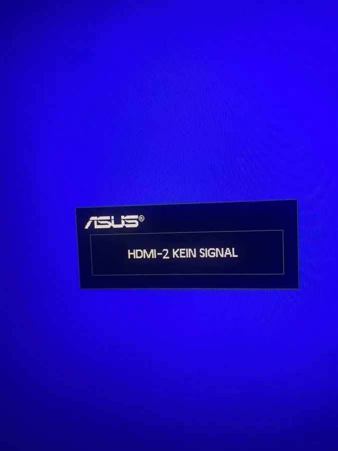ASUS VG249Q1R monitöründe sinyal yok hatasıyla ilgili çözüm önerileri.