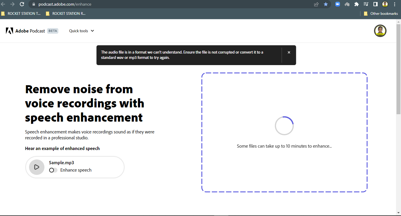 Adobe Podcast Sitesine Giriş Yapılmıyor Sorunu