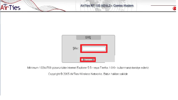AirTies RT-102 Modem Kurulumu Nasıl Yapılır