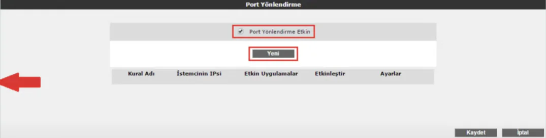 Airties Air 6271 Port Açma Adımları