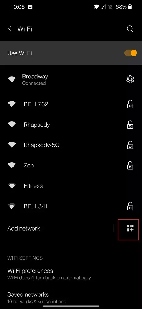 Android Kablosuz Ağ Şifresi Paylaşma