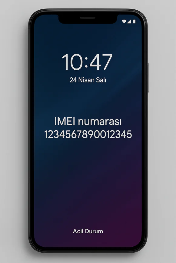Android Kilit Ekranında IMEI 