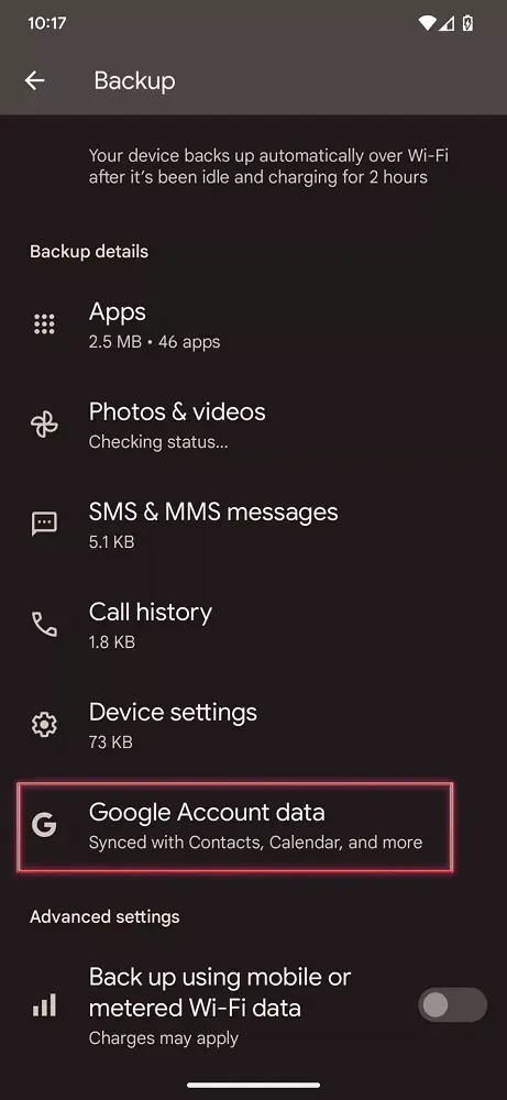 Android Telefonu Yedekleme