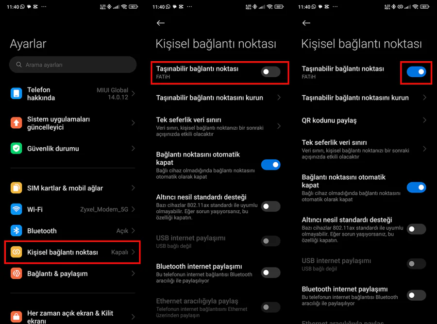 Android Wi-Fi Paylaşımı Nasıl Yapılır