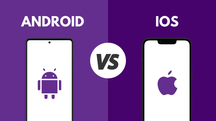 Android ve iOS Karşılaştırma Görseli