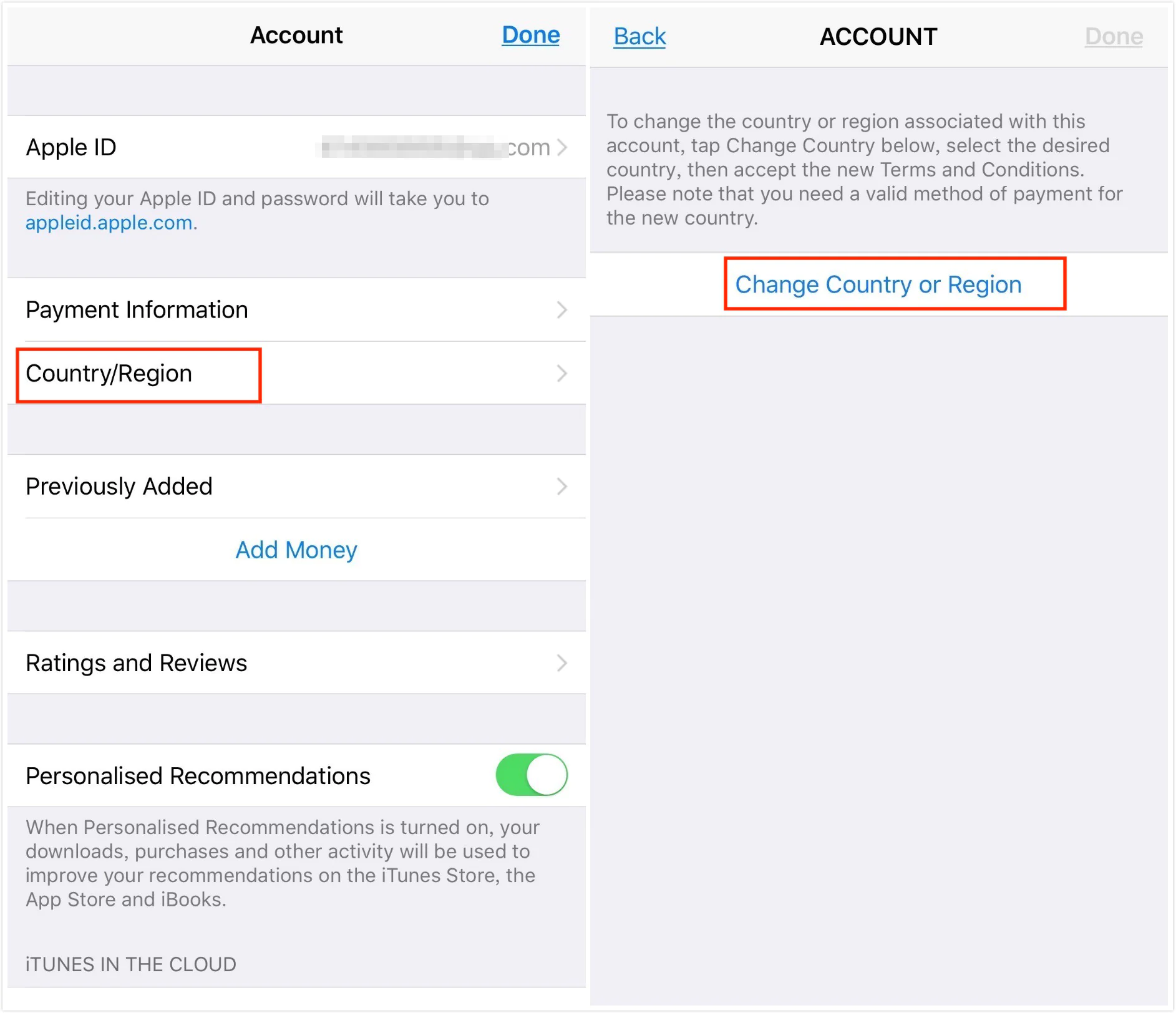 App Store konumunu değiştirirken dikkate alınması gereken önemli noktaları gösteren bir bilgi grafiği.