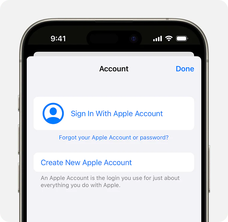 Apple ID oluşturma sorunlarına yönelik çözüm adımlarını gösteren bir görsel.