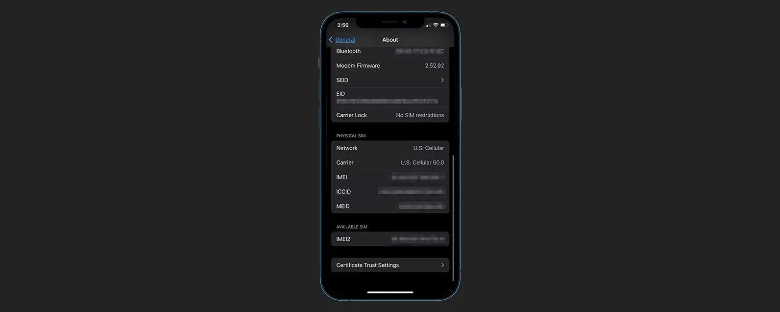 Apple IMEI değişim sürecini anlatan bir rehber görseli.