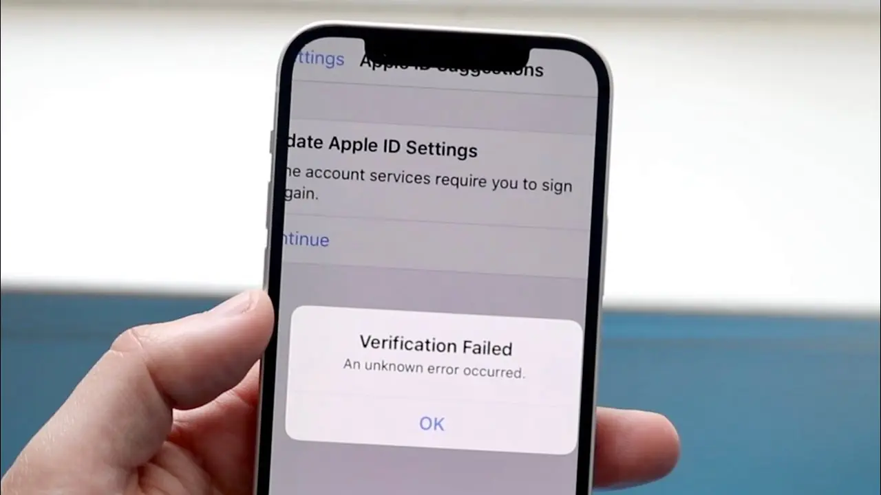 Apple Music uygulamasında Apple ID hesabının doğrulanmaması ile ilgili bir sorun.