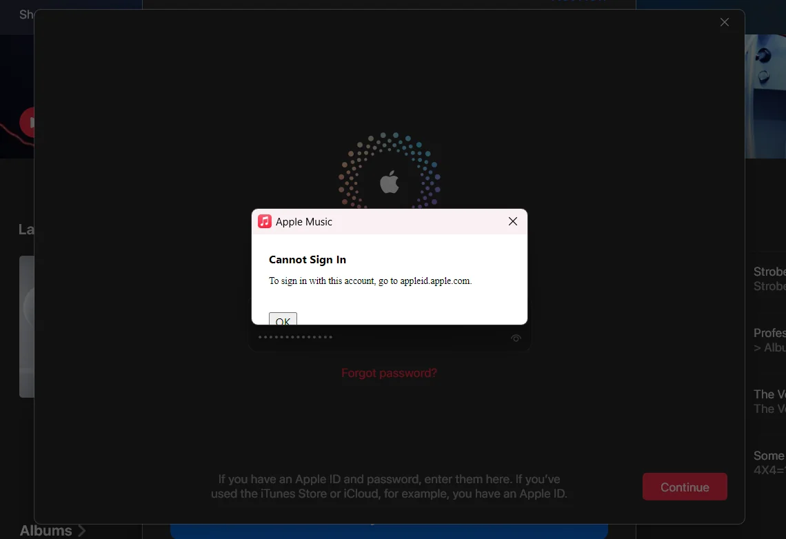 Apple Music'e Girilemiyor Sorunu