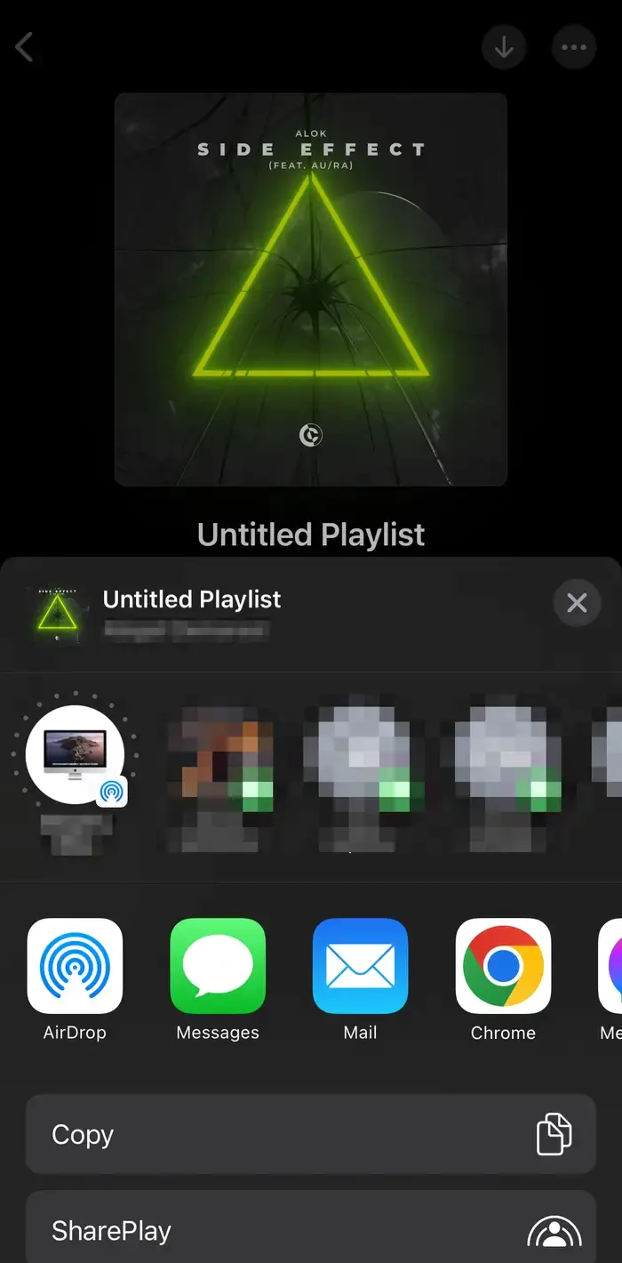 Apple Müzik'te Çalma Listesini Başkalarıyla Paylaşma