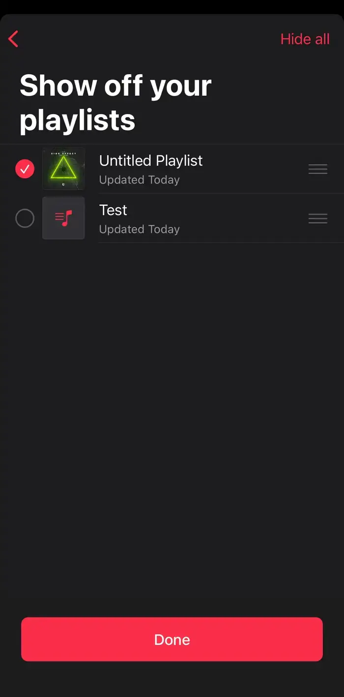 Apple Müzik'te Çalma Listesini Başkalarıyla Paylaşma