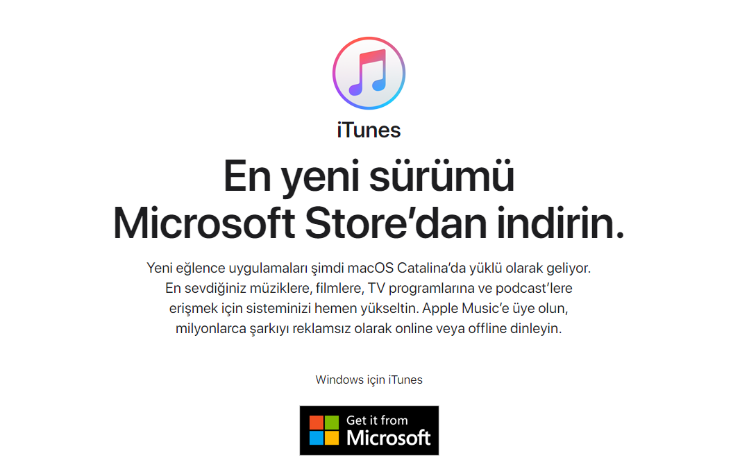 Windows için Apple TV indirme