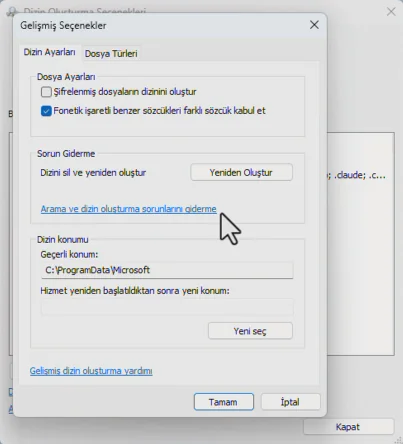 Windows 11 Arama Çubuğu Çok Yavaş Açılıyor