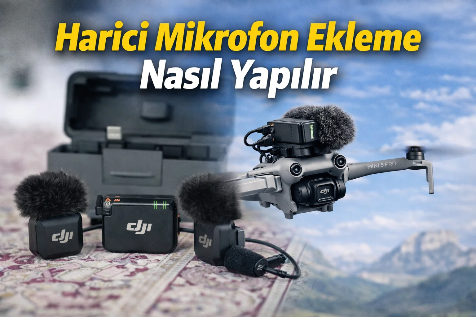 Dji Osmo Mini 5 Pro Drone Harici Mikrofon Ekleme Nasıl Yapılır