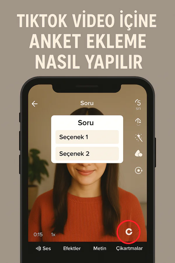 TikTok Anket Ekleme Nasıl Yapılır?
