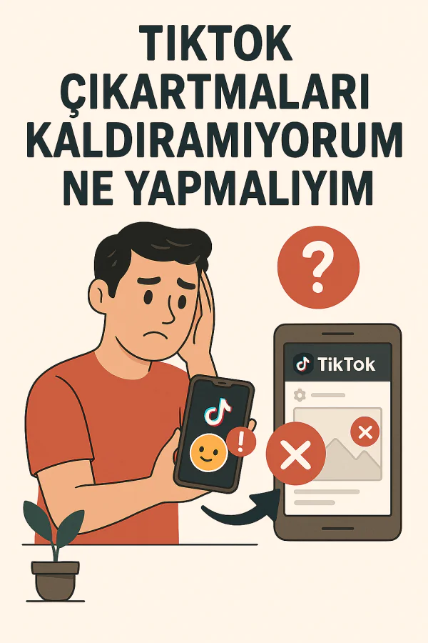 Tiktok Çıkartmaları Kaldıramıyorum Ne Yapmalıyım Yolları Neler