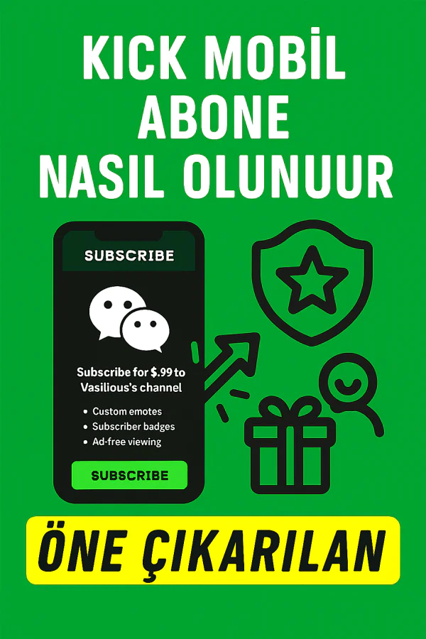 Kick Mobil Abone Nasıl Olunur Yolları Neler