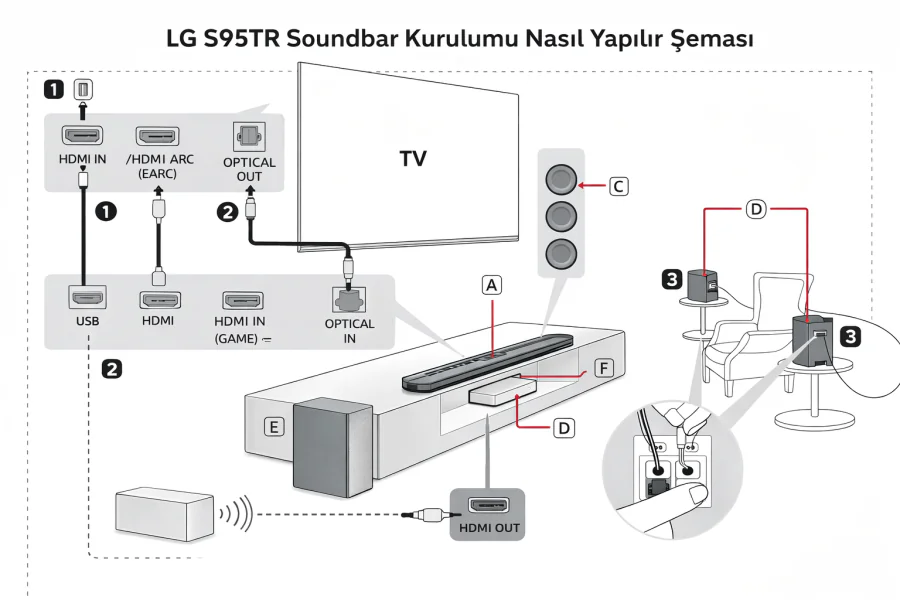 Lg S95tr Soundbar Kurulumu Nasıl Yapılır Yolları Neler