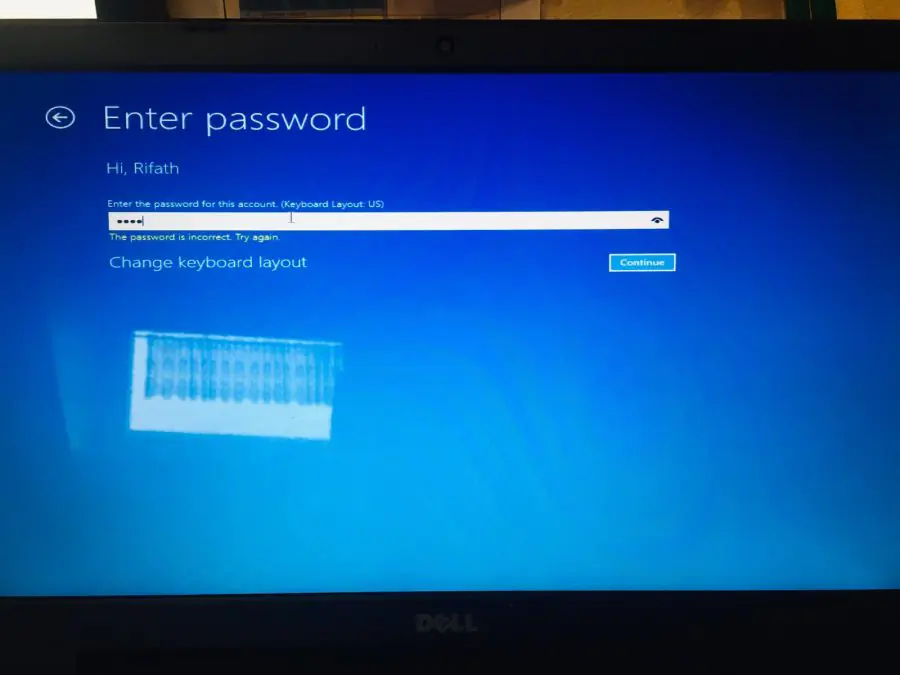 BIOS kullanıcı adı veya parola hatası ile ilgili bir çözüm önerisi görseli.