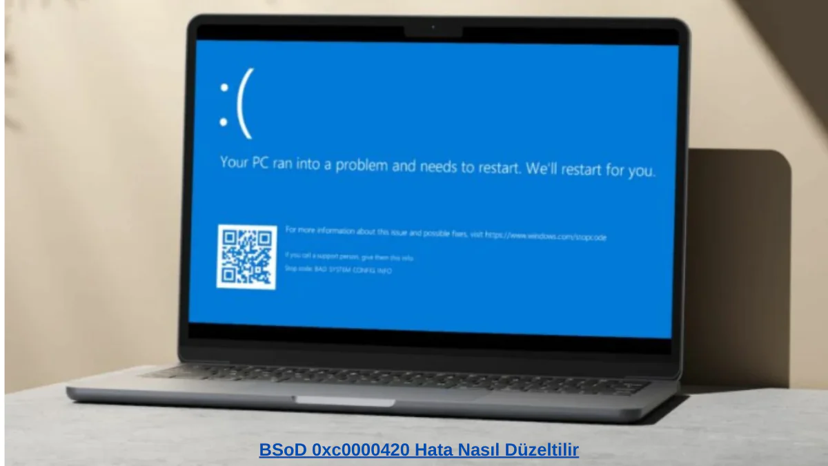 BSoD 0xc0000420 Hata 5 Adımda düzeltme