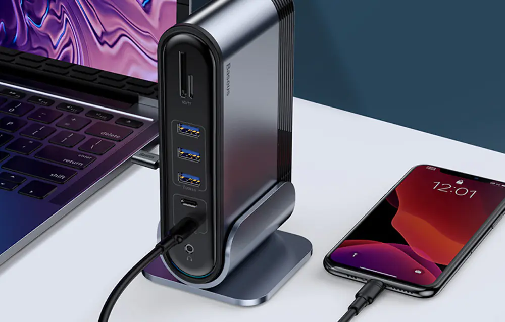 Baseus Type-C Hub'un performans sorunlarını gösteren bir grafik veya simge.