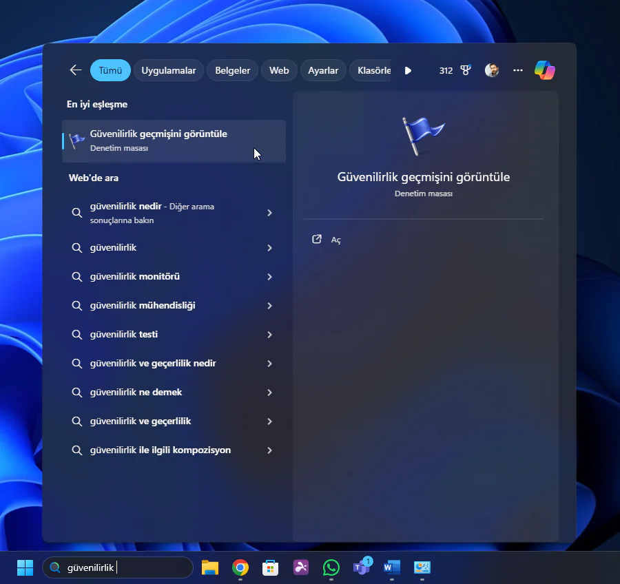 Windows 11 Başlat Menüsü