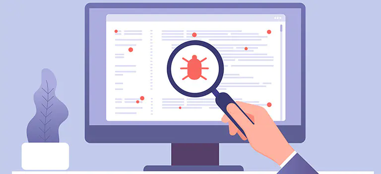 Bilgisayar kullanıcısı güvenlik yazılımlarını kullanarak bilgisayarını koruyor.