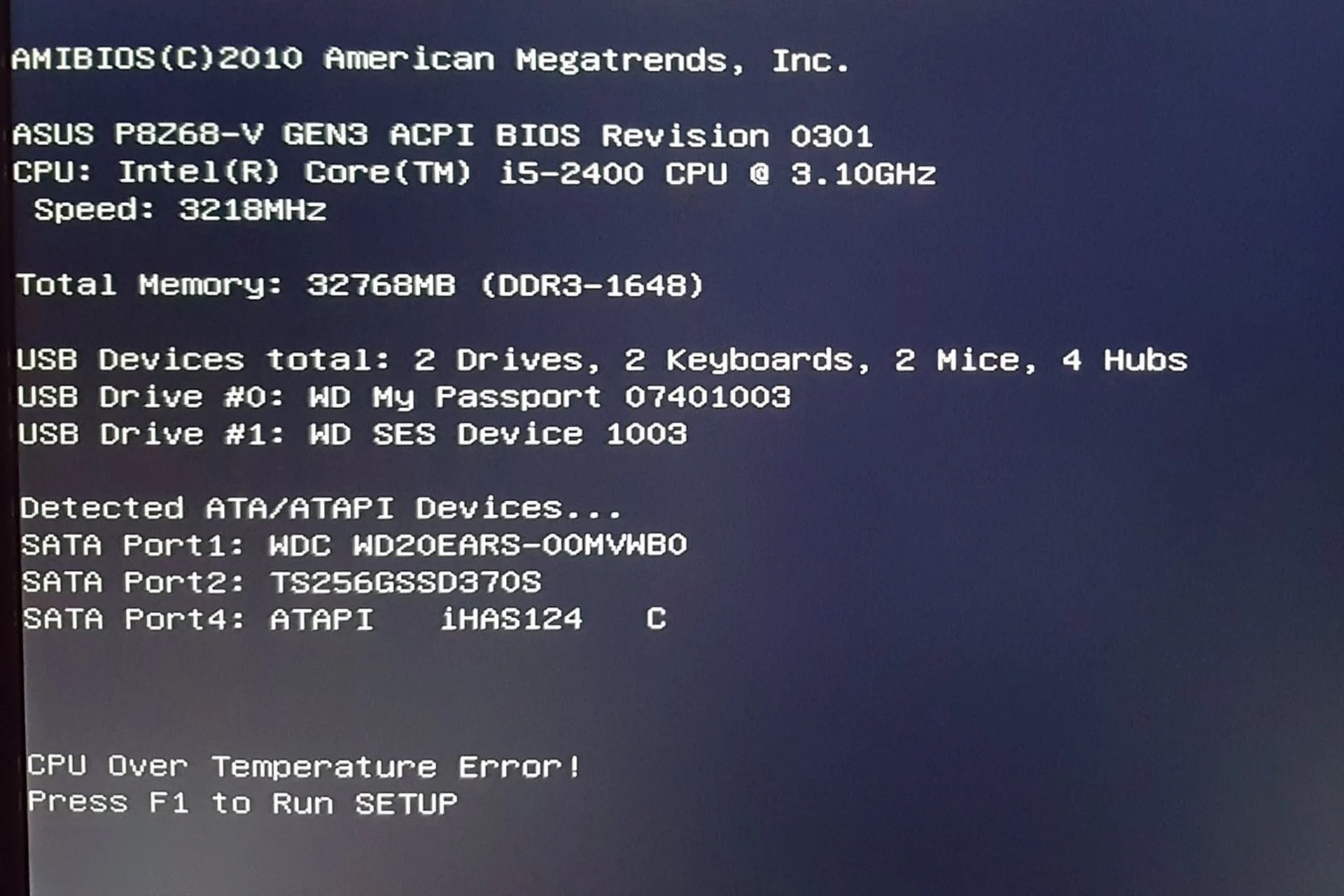 Bilgisayarı Kapatınca CPU Over Temperature Hatası