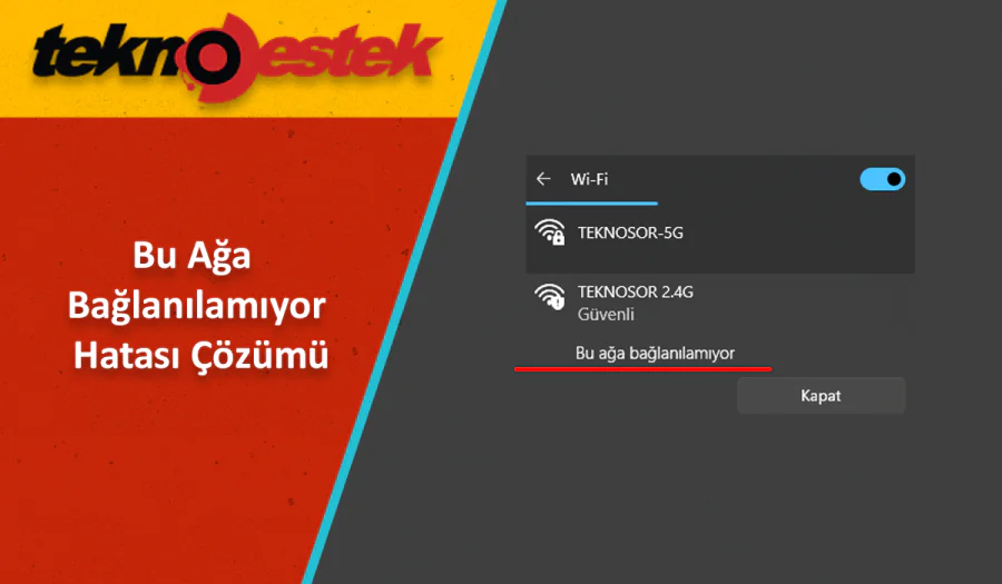 Bu Ağa Bağlanılamıyor Hatası Çözümü