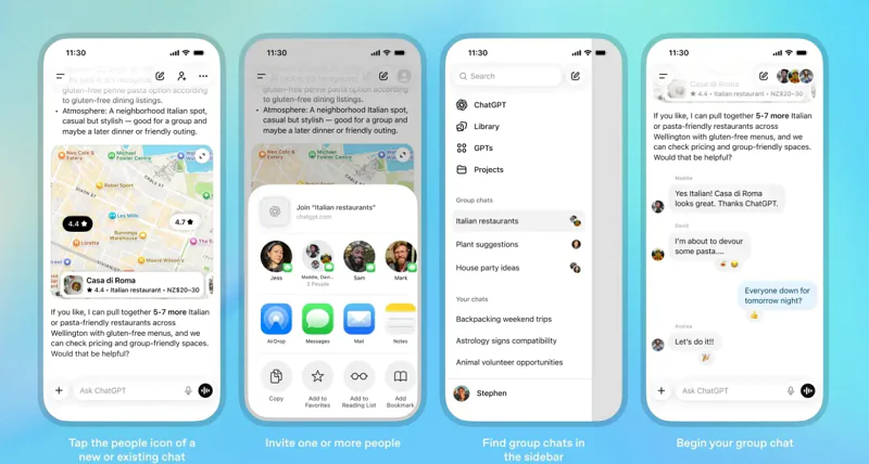 ChatGPT grup sohbeti