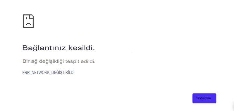 Chrome ERR_NETWORK_CHANGED