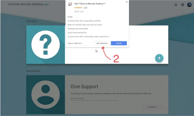 Chrome Uzak Masaüstü kurulum adımı