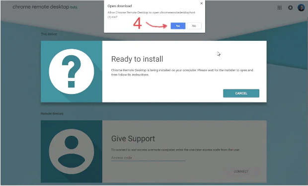 Chrome Uzak Masaüstü kurulum adımı