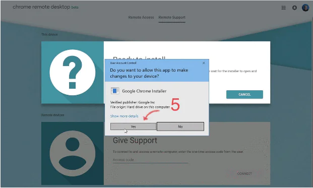 Chrome Uzak Masaüstü kurulum adımı