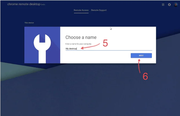 Chrome Uzak Masaüstü kurulum adımı