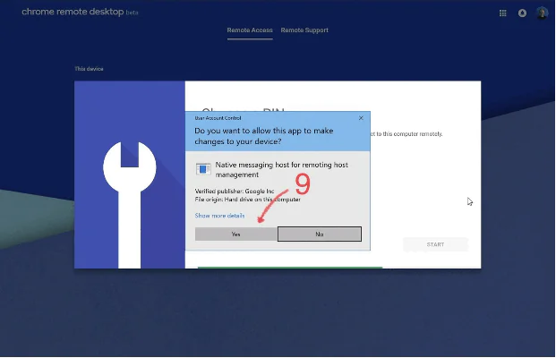 Chrome Uzak Masaüstü kurulum adımı