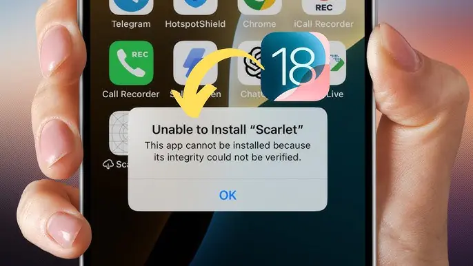 Cihazınızın yazılımını güncelleyerek Scarlet uygulamasının açılmama sorununu çözmeye yönelik adımlar.