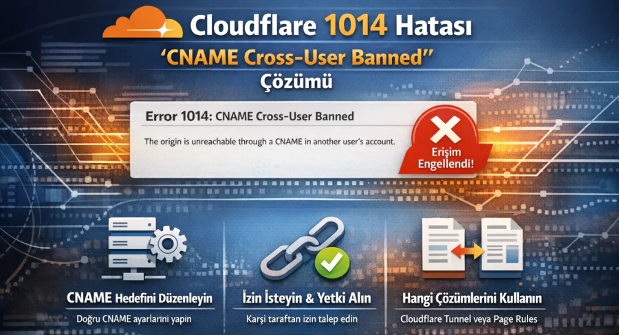 Cloudflare 1014 Hatası CNAME Cross-User Banned Çözümü
