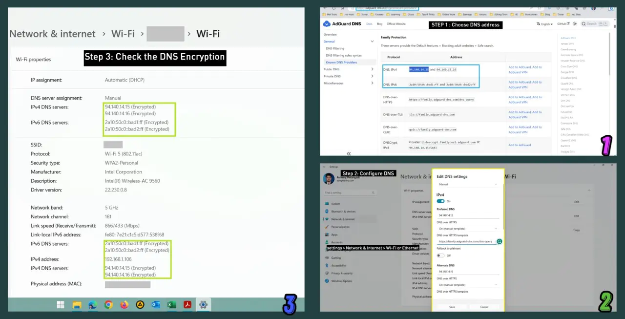 DNS değiştirmenin internet hızına, güvenliğe ve erişime olan etkilerini gösteren grafik.