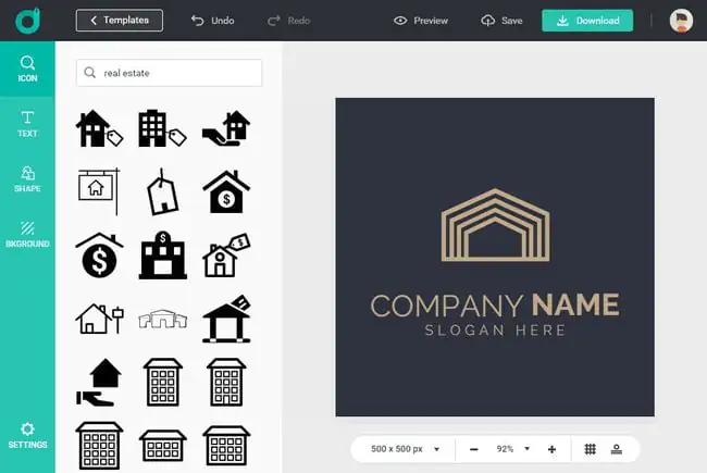 DesignEvo Logo Yapma Sitesi Kontrol Paneli