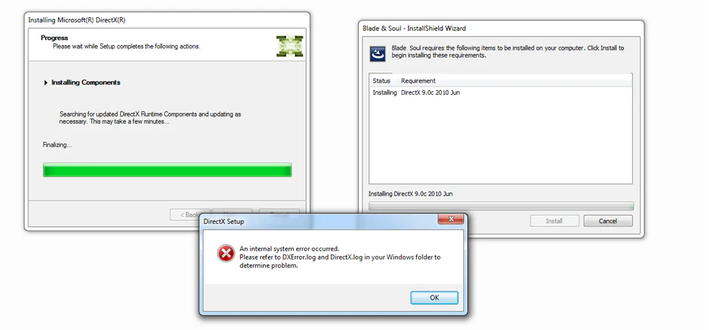 DirectX yüklendiği halde bulunamadı hatasının çözüm yollarını gösteren görsel